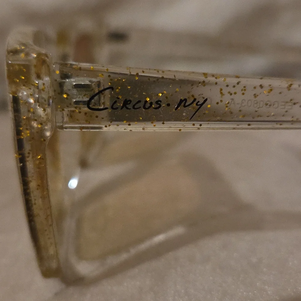 Circus-NY Stylish Gold Sparkle -Tinted Women's Sunglasses - Picture 4 of 10